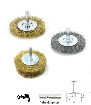 Wire Wheel Brush: A Complete Guide to Types, Materials, Applications, Selection, and Safe Use 28 Wheel brushes, crimped wire(Shank Type)