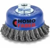 Enhanced Single Row Knotted Wire Cup Brush 2 Enhanced Single Row Knotted Wire Cup Brushes