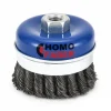 Knotted Wire Cup Brush with Ring 2 Knotted Wire Cup Brush with Ring