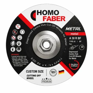 Depressed Centre Hub Cut-Off Wheels for Metal